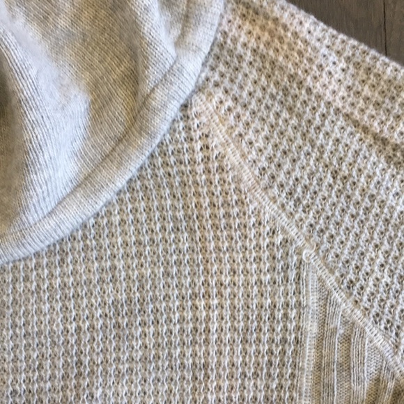 LOFT Waffleknit Cowl Neck Tunic Sweater, size Medium❤️ - Picture 9 of 13